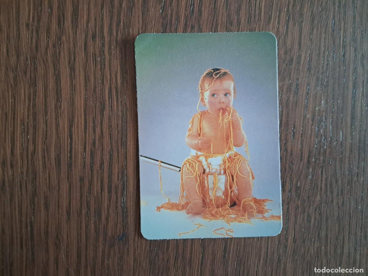Coleccionismo calendarios: calendario de serie DLB 2140, ni&ntilde;o con pa&ntilde;al comiendo spaguetis. a&ntilde;o 1995.