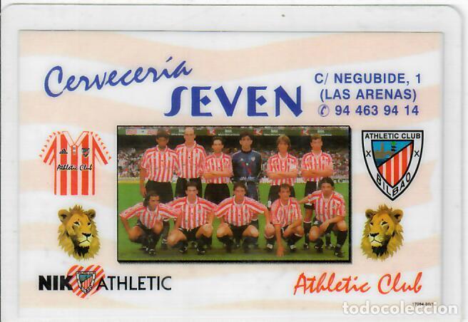Coleccionismo calendarios: CALENDARIO DE PUBLICIDAD F&Uacute;TBOL - A&Ntilde;O 2001 - CERVECER&Iacute;A SEVEN - ATHLETIC DE BILBAO