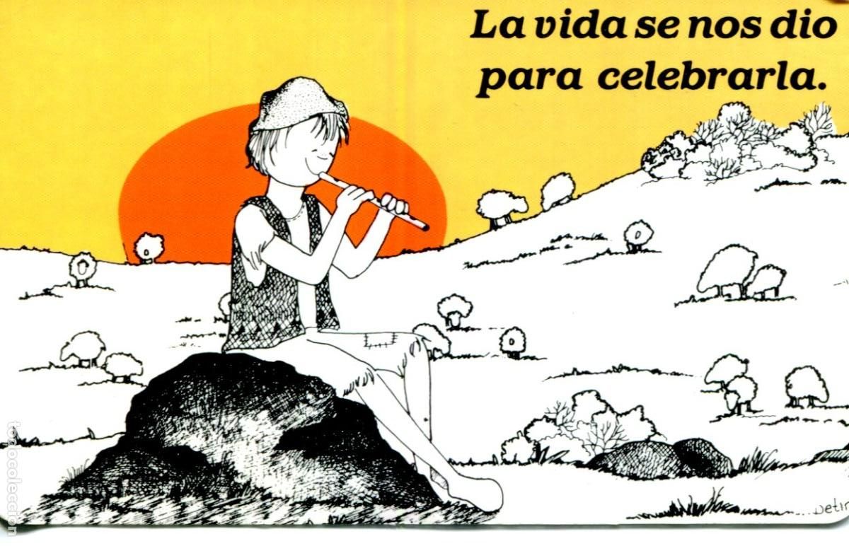 Colecionismo Calend&aacute;rios: Calendario 1992 LA VIDA SE NOS DIO PARA CELEBRARLA RELIGIOSO