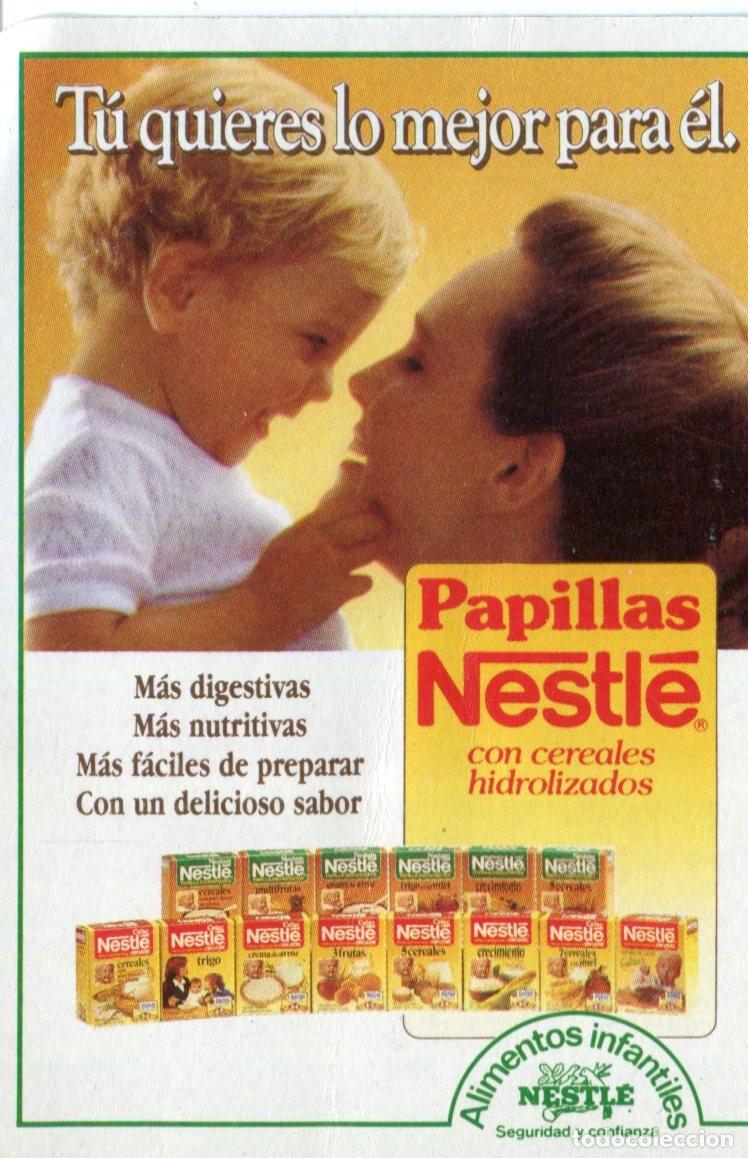 Collectionnisme Calendriers: CALENDARIO DE BOLSILLO PUBLICITARIO A&Ntilde;O 1990 ALIMENTACI&Oacute;N - PAPILLAS NESTLE - VER FOTO REVERSO