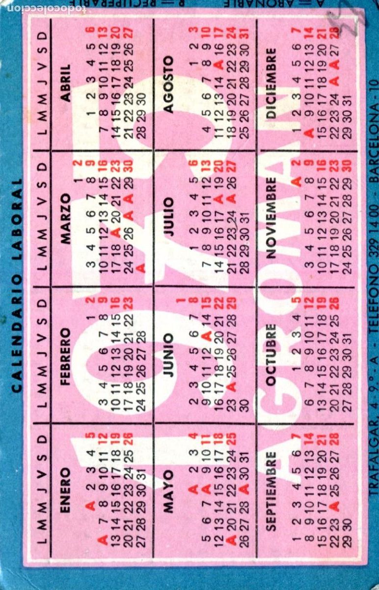 Coleccionismo calendarios: Calendario de Bolsillo - Agroman Empresa constructora, s. a. - A&ntilde;o 1975 y 1976