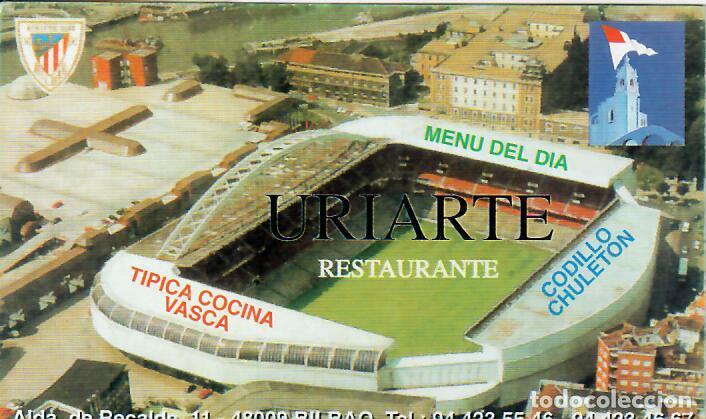 Coleccionismo calendarios: CALENDARIO DE PUBLICIDAD F&Uacute;TBOL - A&Ntilde;O 2001 - SAN MAM&Eacute;S - ATHLETIC DE BILBAO