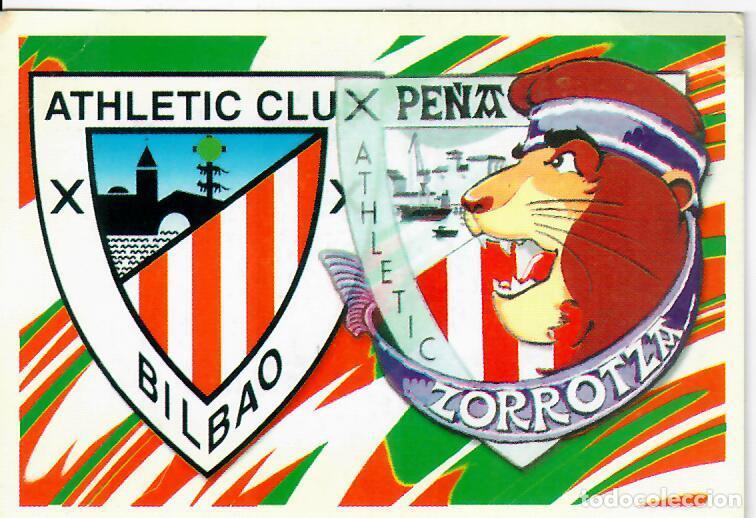 Coleccionismo calendarios: CALENDARIO DE PARTIDOS DE F&Uacute;TBOL - A&Ntilde;O 2000-01 - PE&Ntilde;A ZORROTZA ATHLETIC DE BILBAO