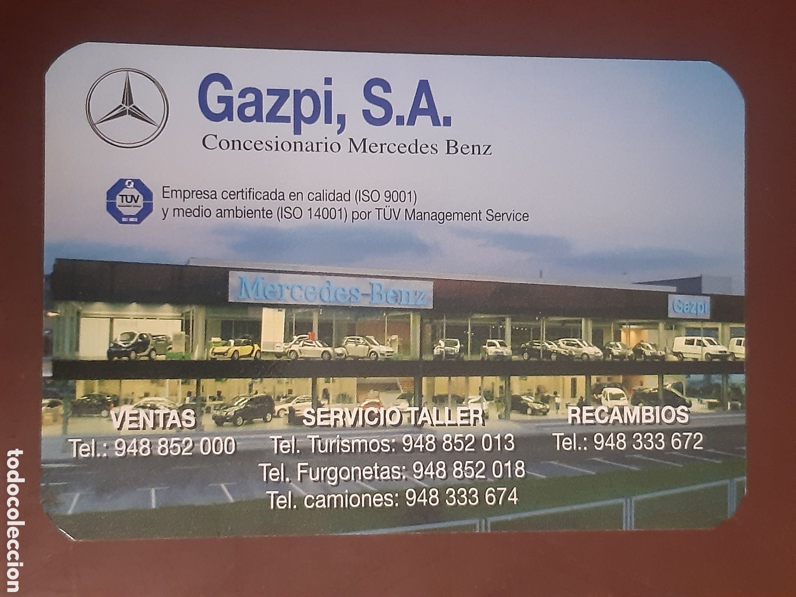 Coleccionismo calendarios: Calendario Mercedes Gazpi 2008