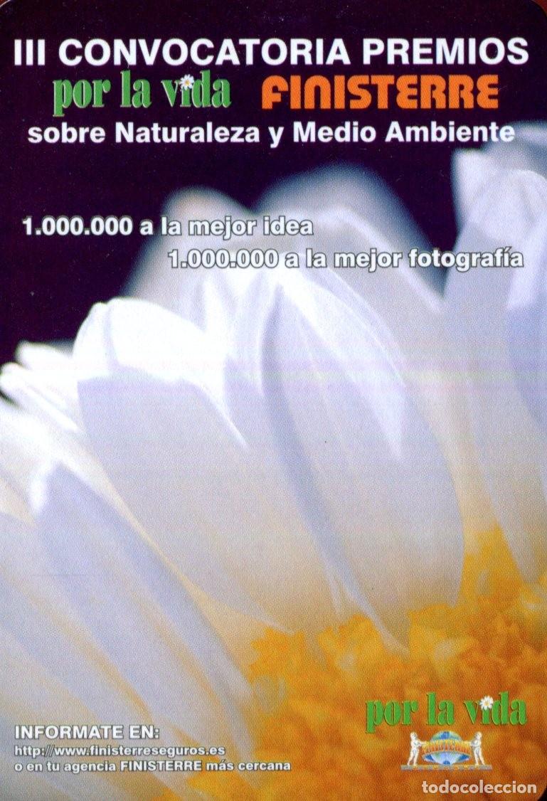 Coleccionismo calendarios: CALENDARIO BOLSILLO - A&Ntilde;O 2001 - SEGUROS FINISTERRE