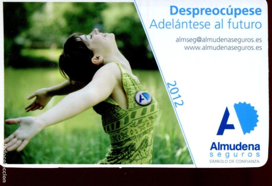 Coleccionismo calendarios: CALENDARIO BOLSILLO - A&Ntilde;O 2012 - ALMUDENA SEGUROS
