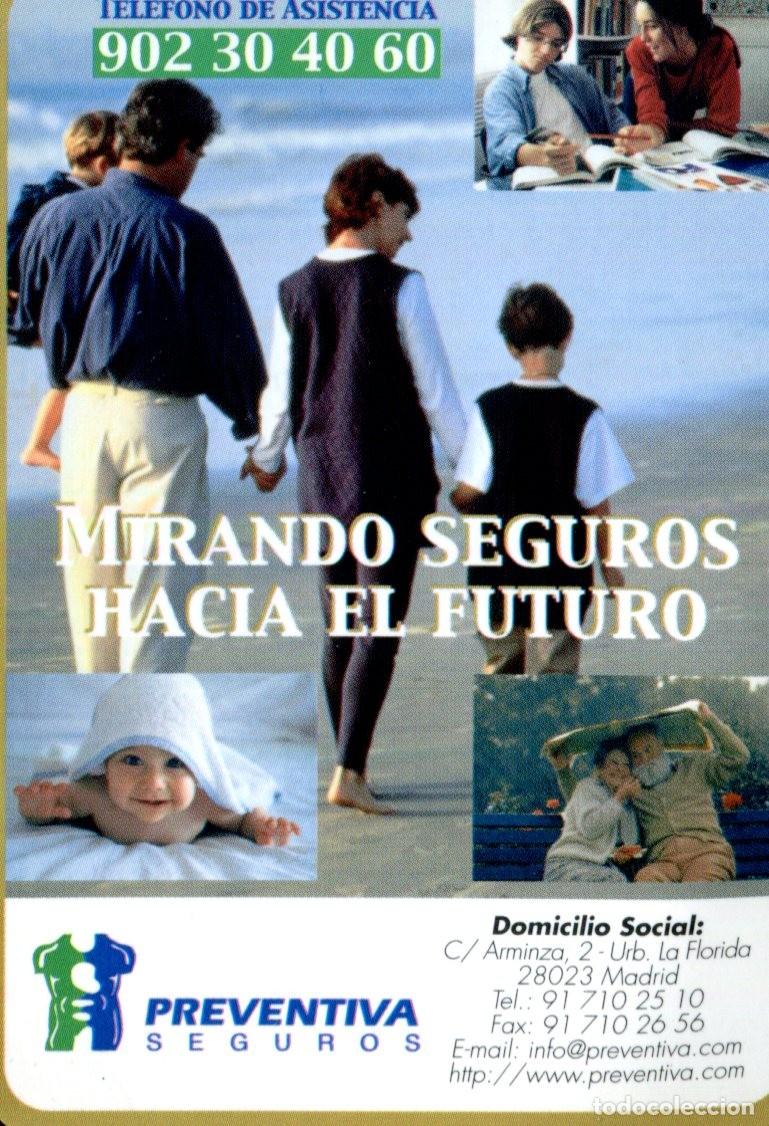 Coleccionismo calendarios: CALENDARIO DE PUBLICIDAD - 2001 - PREVENTIVA SEGUROS