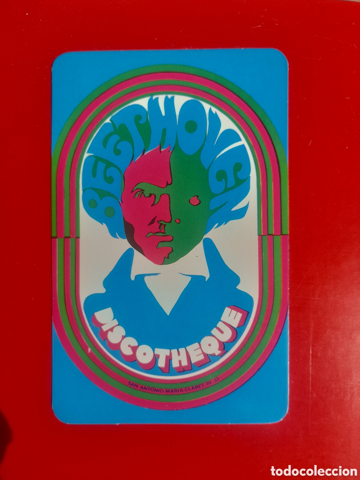 Colecionismo Calend&aacute;rios: Calendario de Bolsillo 1973 - BEETHOVEN DISCOTHEQUE Zaragoza - Psicod&eacute;lico Pop Art