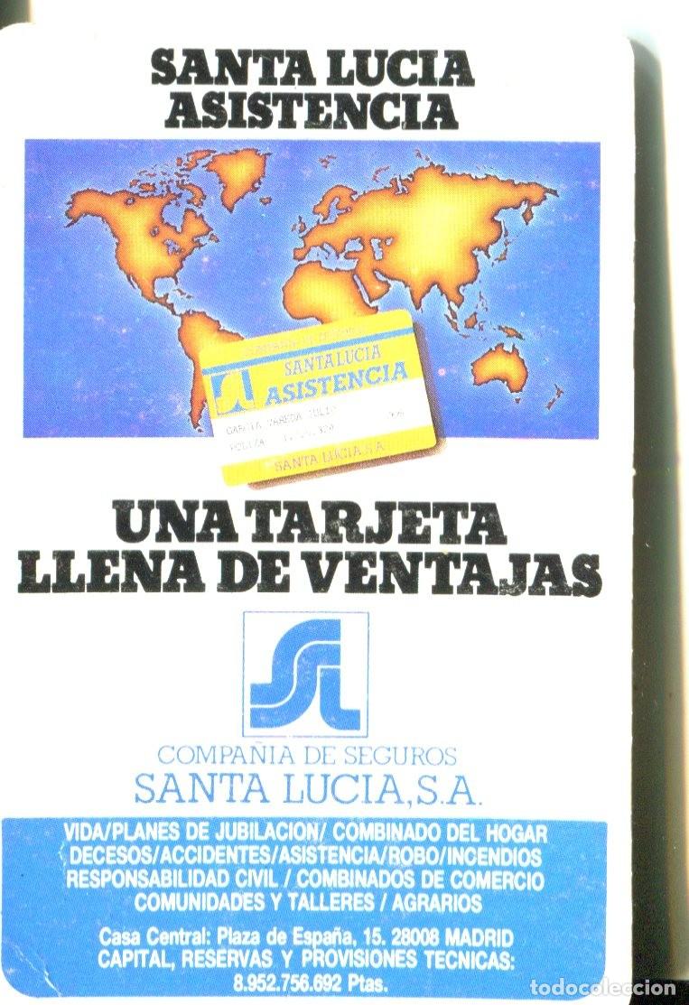 Coleccionismo calendarios: Calendario bolsillo - A&ntilde;o 1987 - SANTA LUC&Iacute;A SEGUROS