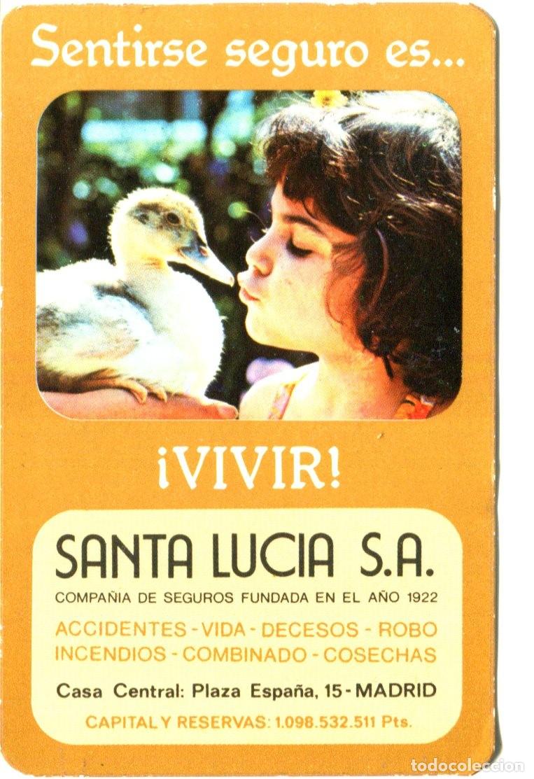 Coleccionismo calendarios: CALENDARIO PUBLICIDAD - 1977 - SEGUROS SANTA LUC&Iacute;A