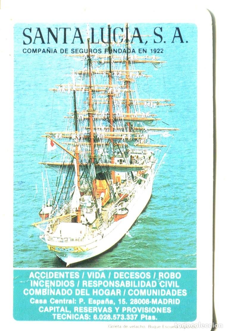 Coleccionismo calendarios: CALENDARIO SEGUROS SANTA LUCIA-GOLETA DE VELACHO BUQUE ESCUELA JAPONES 1985