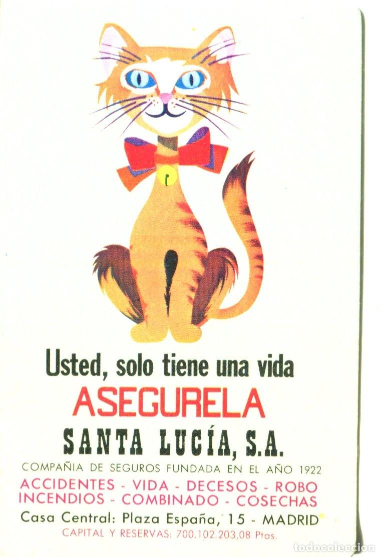 Coleccionismo calendarios: CALENDARIO DE BOLSILLO -SANTA LUCIA - SEGUROS - 1975