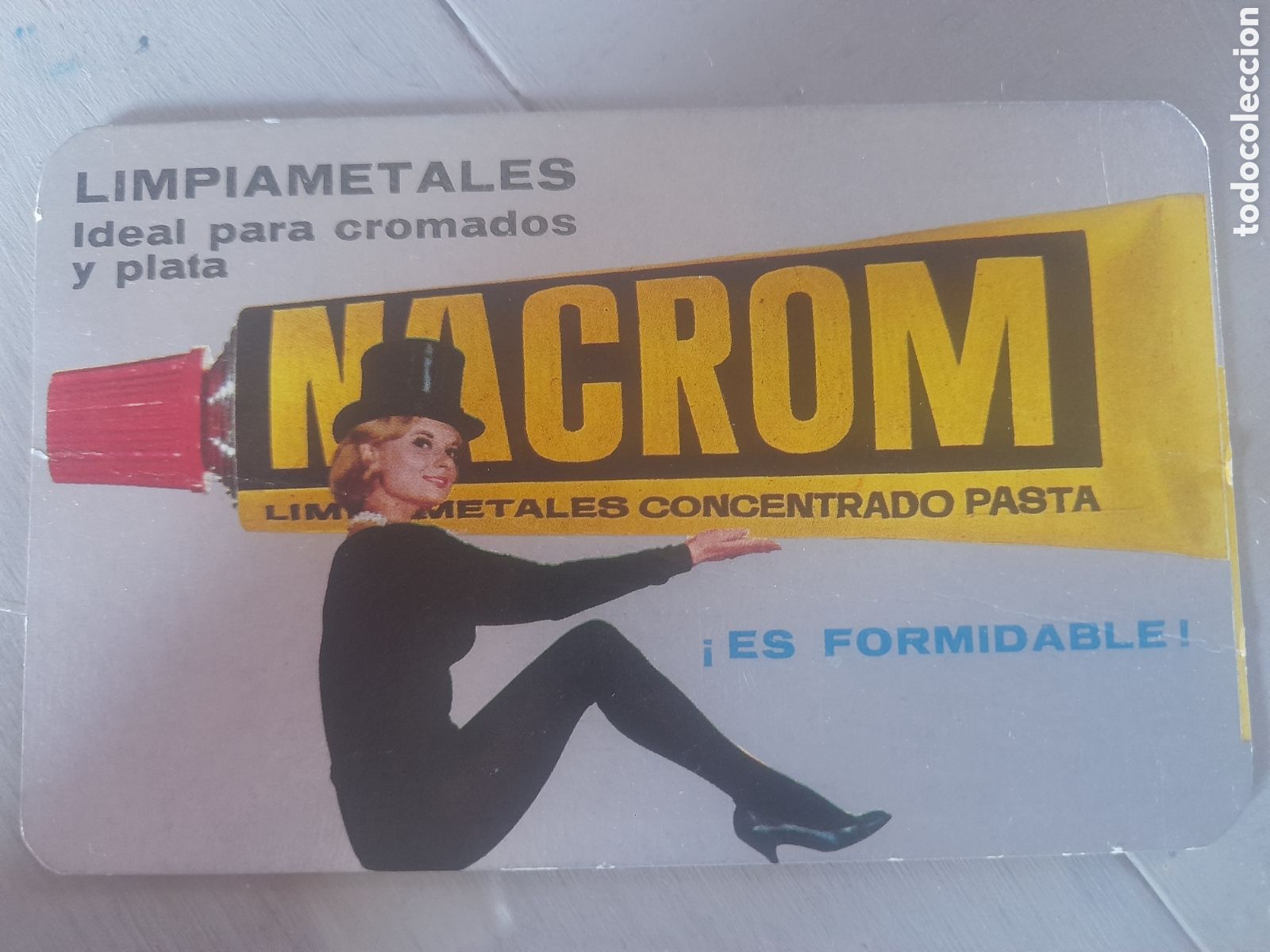 Coleccionismo calendarios: Pareja Calendarios Bolsillo Nacrom 1966 Limpiametales Pop Pin-Up Vintage