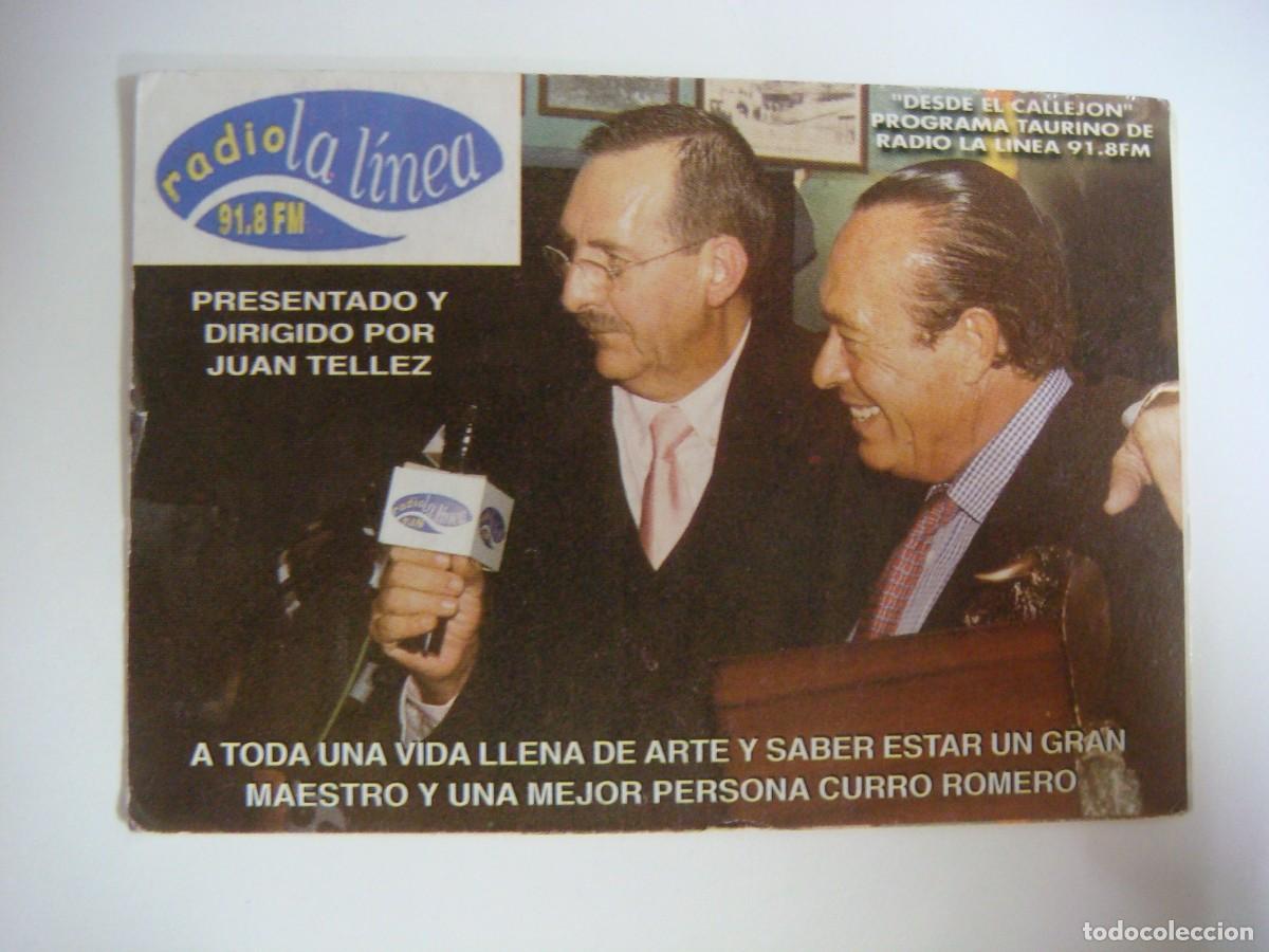Coleccionismo calendarios: CALENDARIO DE BOLSILLO DEL TORERO CURRO ROMERO A&Ntilde;O 2003-N&ordm;-38