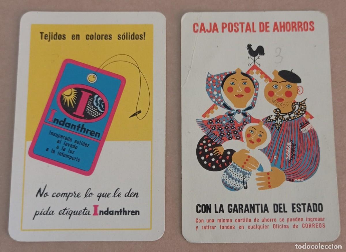 Coleccionismo calendarios: CALENDARIO FOURNIER 1962 - INDANTHREN - CAJA POSTAL DE AHORROS