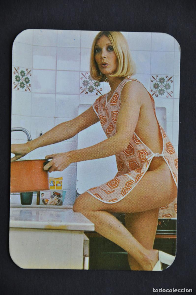 Coleccionismo calendarios: CALENDARIO MODELO FEMENINA 1977- PUBLICIDAD DE SANTANDER