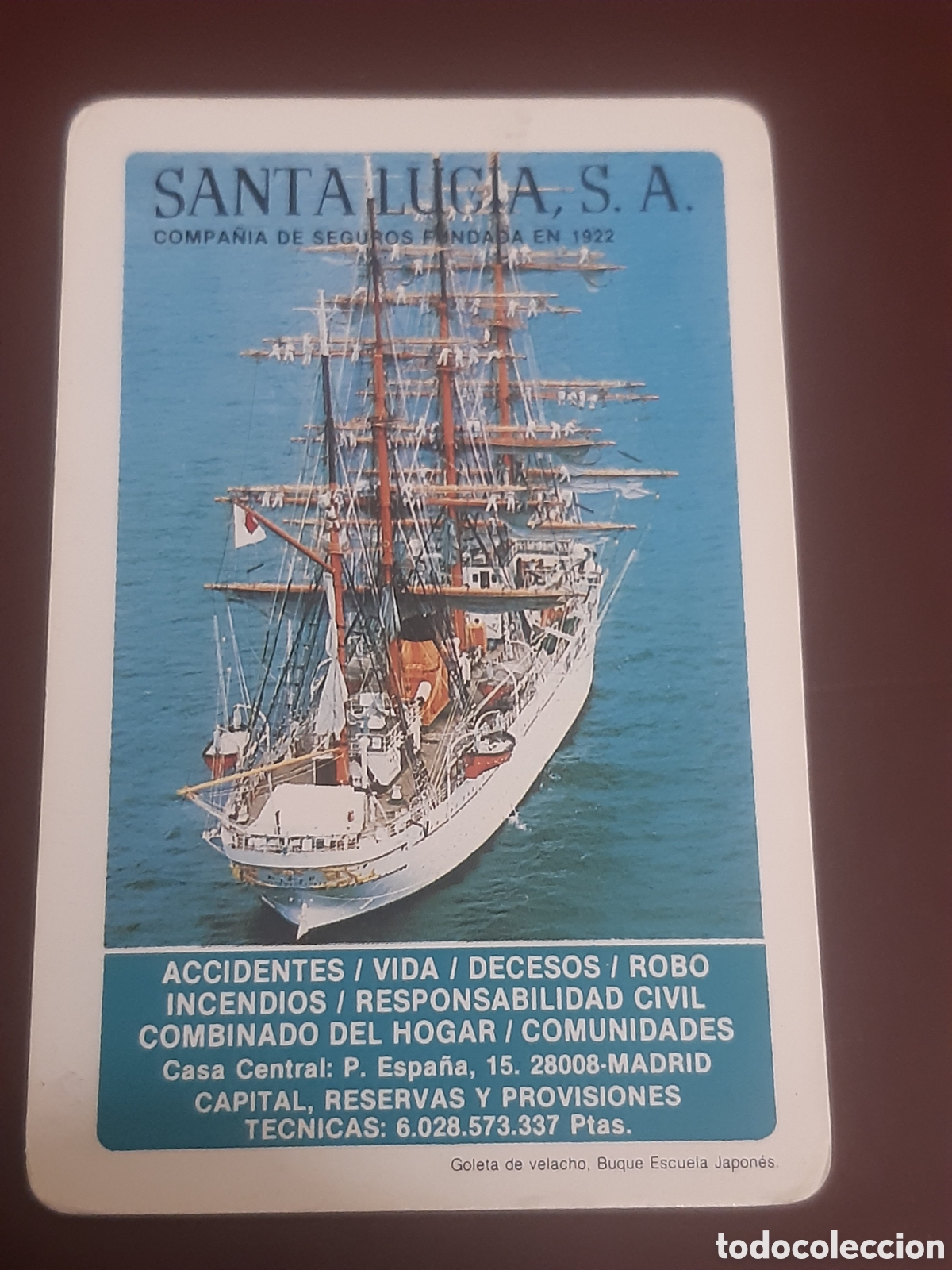 Coleccionismo calendarios: Calendario Santa Lucia 1985