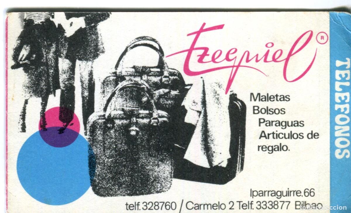 Coleccionismo calendarios: CALENDARIO 1972 EZEQUIEL MALETAS, BOLSOS, PARAGUAS Y ARTICULOS DE REGALO EN BILBAO