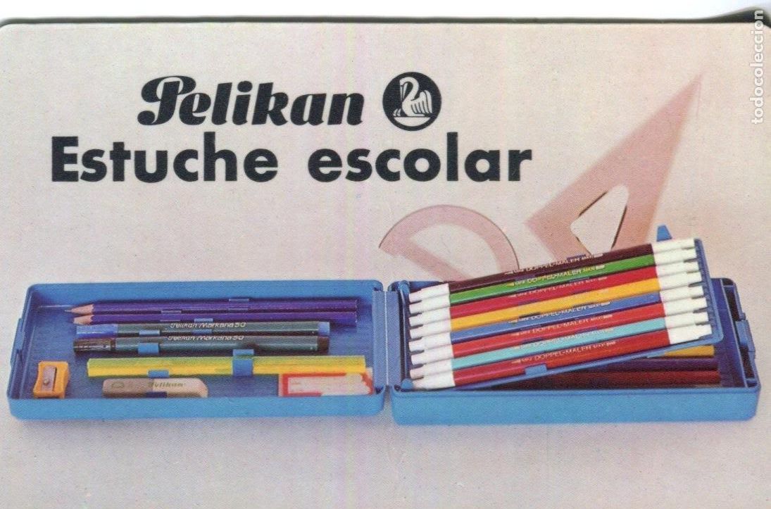 Collectables Calendars: Calendario bolsillo - PELIKAN - ESTUCHE ESCOLAR - A&ntilde;o 1984