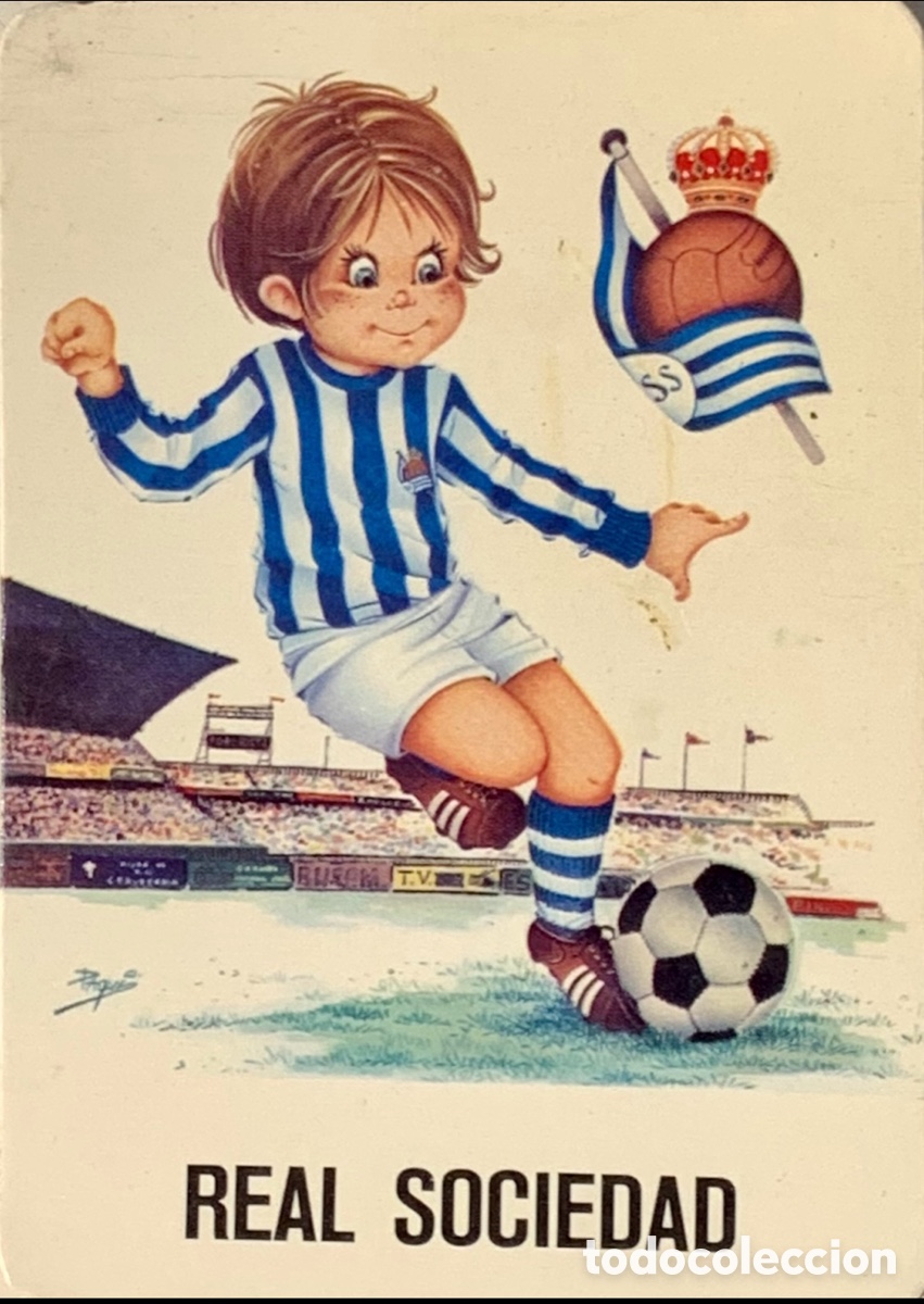 Coleccionismo calendarios: Calendario de bolsillo. Real Sociedad. 1974.