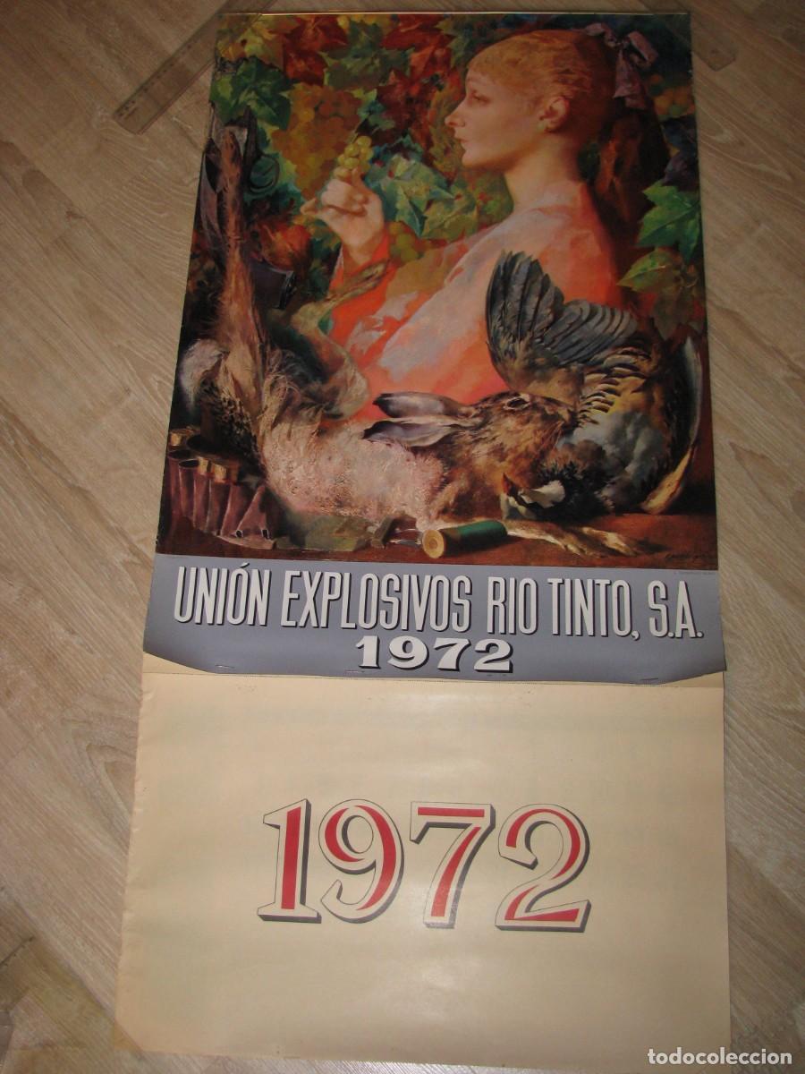 Coleccionismo calendarios: CALENDARIO DE PARED. UNION EXPLOSIVOS RIO TINTO S. A. 1972. 106X51 CM.