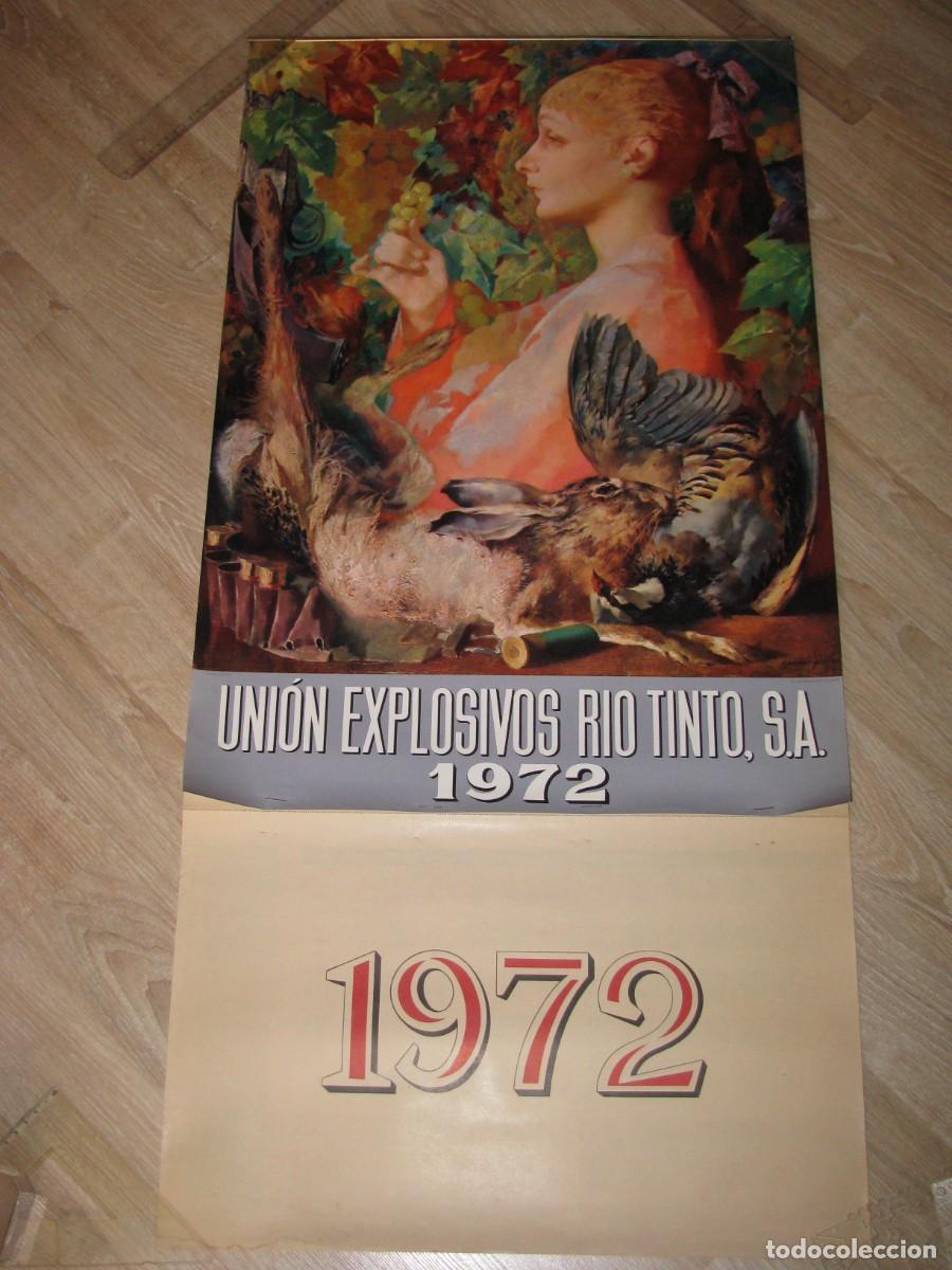 Coleccionismo calendarios: CALENDARIO DE PARED. UNION EXPLOSIVOS RIO TINTO S. A. 1972. 106X51 CM.
