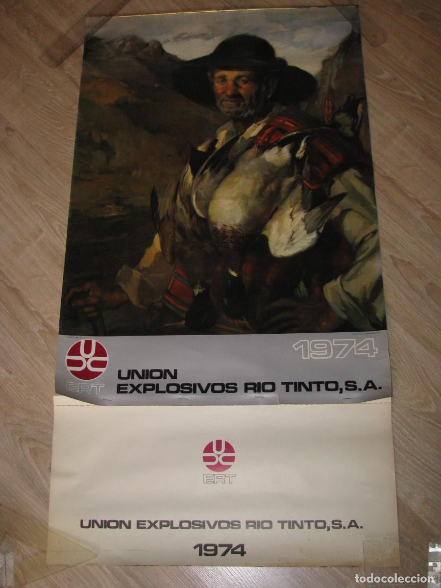 Coleccionismo calendarios: CALENDARIO DE PARED. UNION EXPLOSIVOS RIO TINTO S. A. 1974. 97X51 CM.