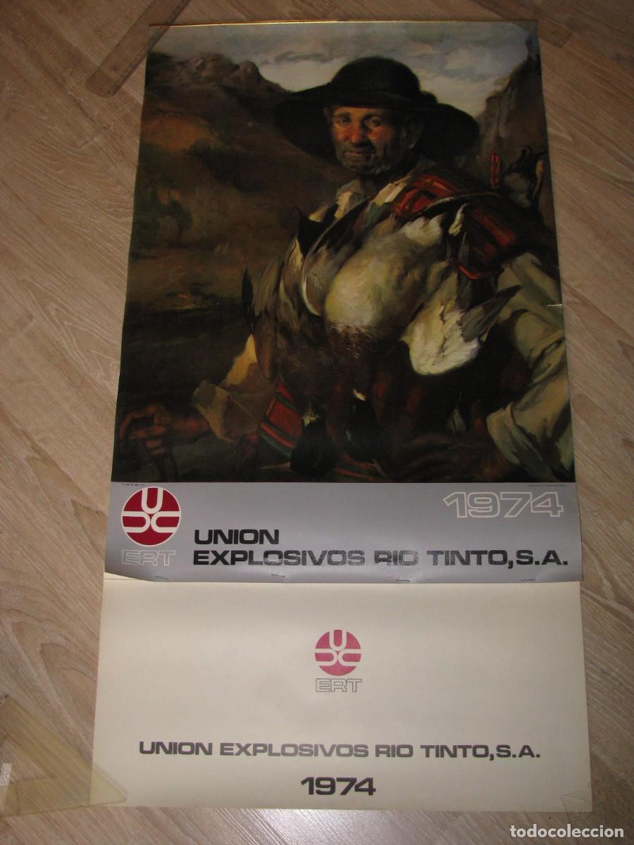 Coleccionismo calendarios: CALENDARIO DE PARED. UNION EXPLOSIVOS RIO TINTO S. A. 1974. 97X51 CM.