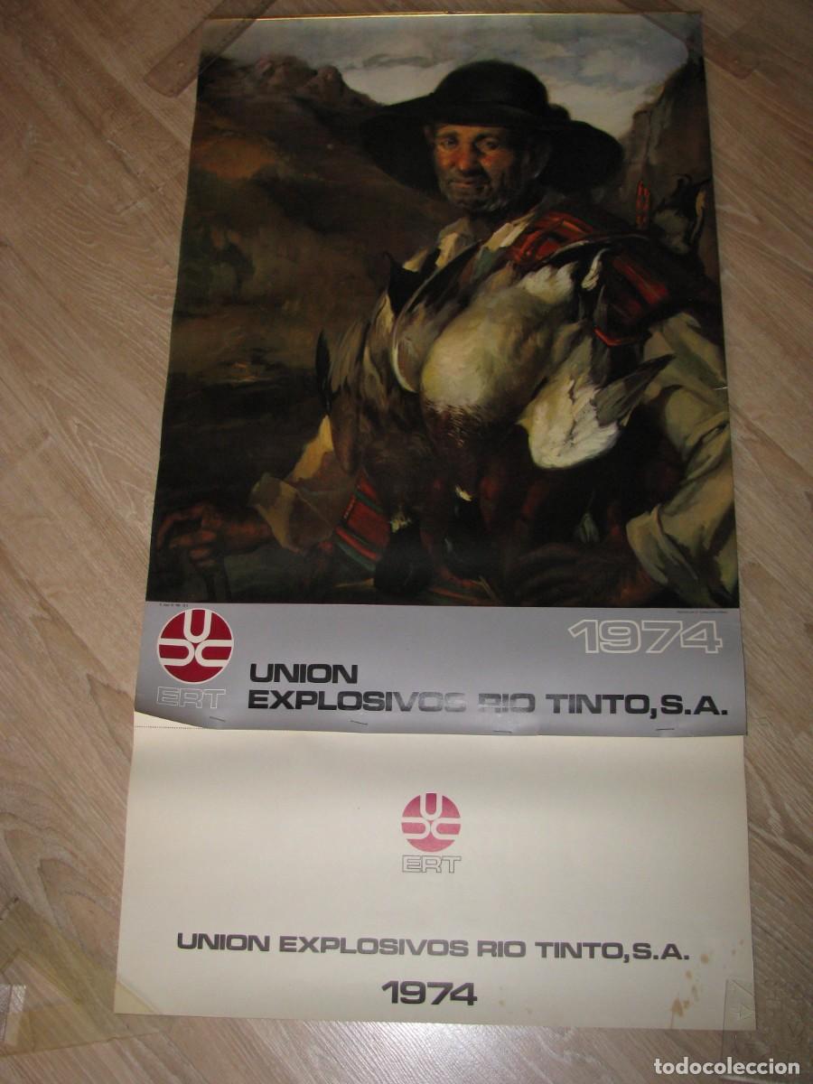 Coleccionismo calendarios: CALENDARIO DE PARED. UNION EXPLOSIVOS RIO TINTO S. A. 1974. 97X51 CM.