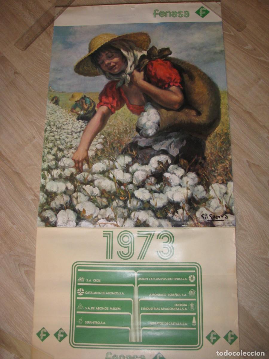 Coleccionismo calendarios: CALENDARIO DE PARED. FENASA, GRUPO CROS. 1973. 102X50 CM.