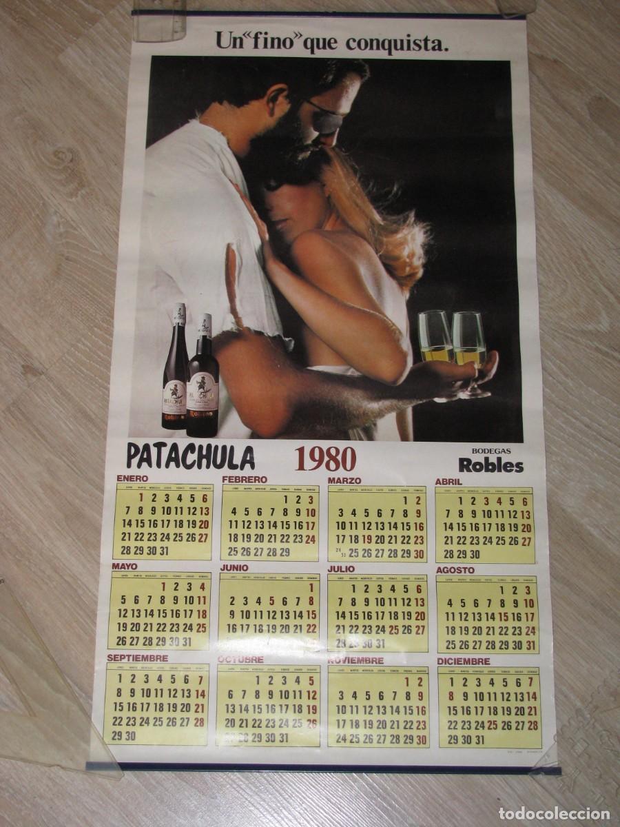 Coleccionismo calendarios: CALENDARIO DE PARED 1980. BODEGAS ROBLES. PATACHULA. 61X33 CM