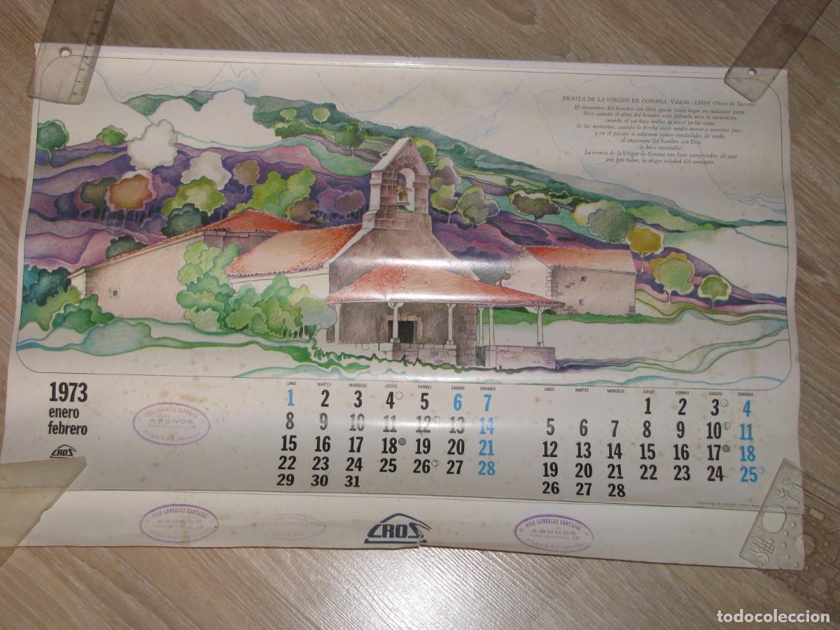 Coleccionismo calendarios: CALENDARIO DE PARED 1973. GRUPO CROS. 56X37 CM. TIENE DESPERFECTOS.