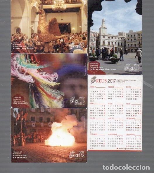 Coleccionismo calendarios: CUATRO CALENDARIO DE CAPITAL DE LA CULTURA CATALANA EL A&Ntilde;O 2017