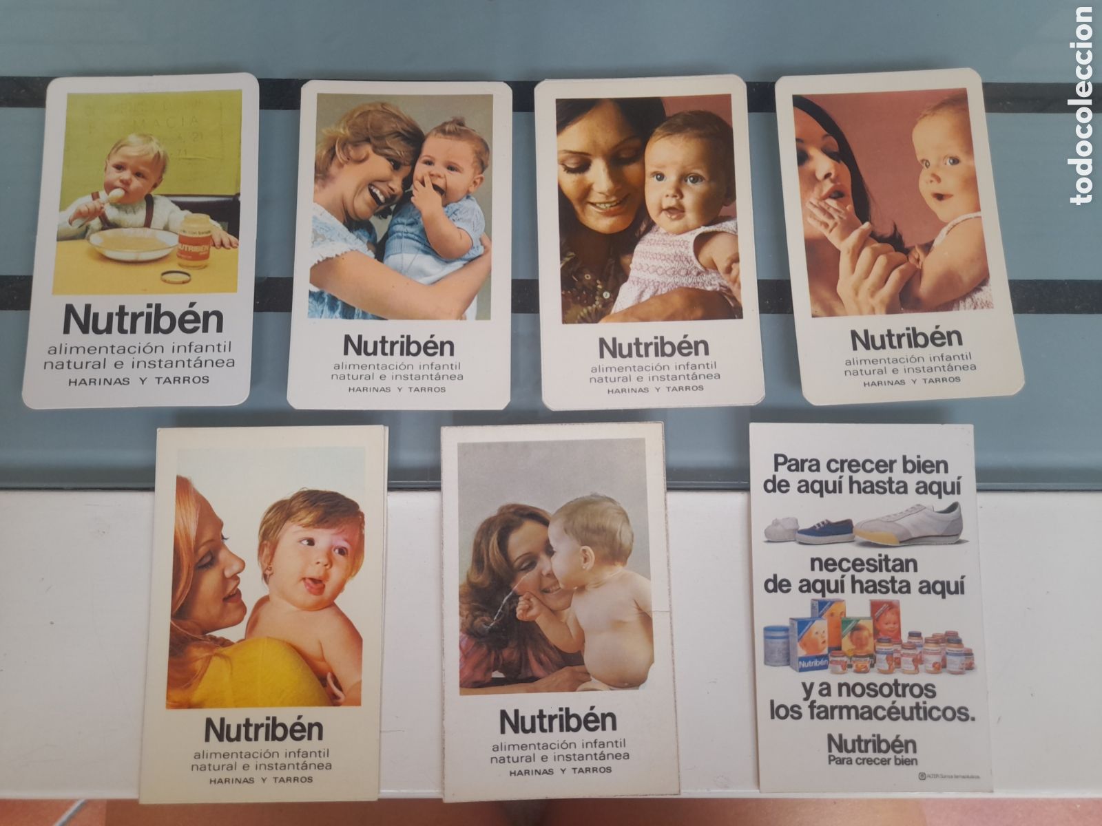 Coleccionismo calendarios: Lote 7 Calendarios de Bolsillo Antiguos Nutrib&eacute;n Laboratorios Alter (1972 a 1987) Farmacia