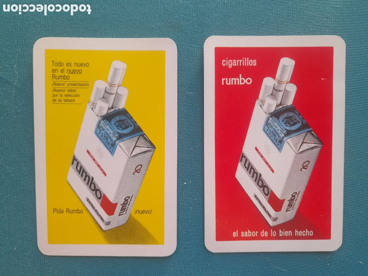 Coleccionismo calendarios: Lote 2 Calendarios de Bolsillo Tabaco Cigarrillos Rumbo Fournier (1971 y 1972) Tabacalera