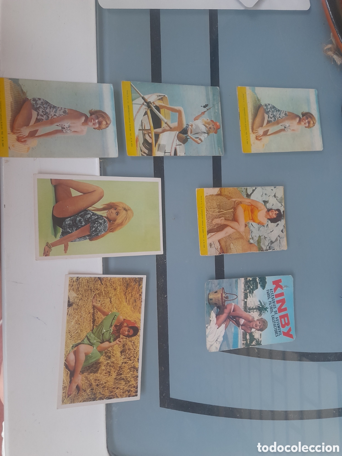Coleccionismo calendarios: calendarios de bolsillo publicitarios del a&ntilde;o 1966, impresos con im&aacute;genes de estilo pin-up