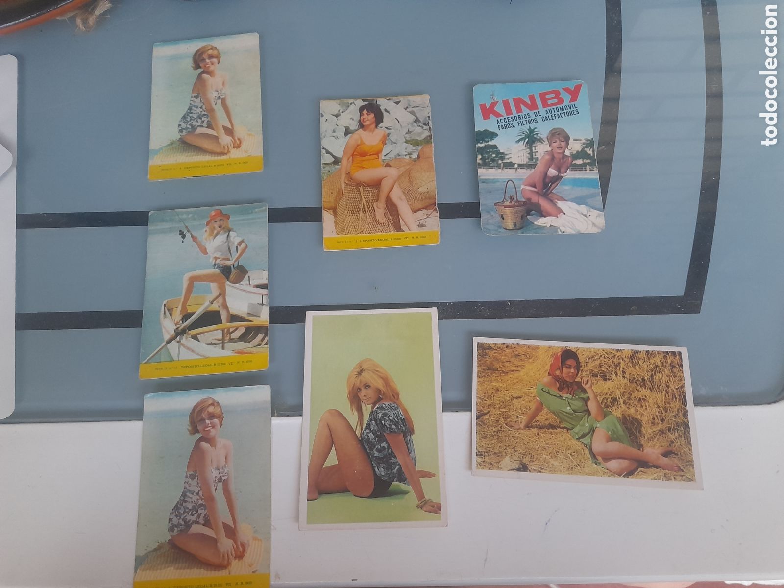Coleccionismo calendarios: calendarios de bolsillo publicitarios del a&ntilde;o 1966, impresos con im&aacute;genes de estilo pin-up