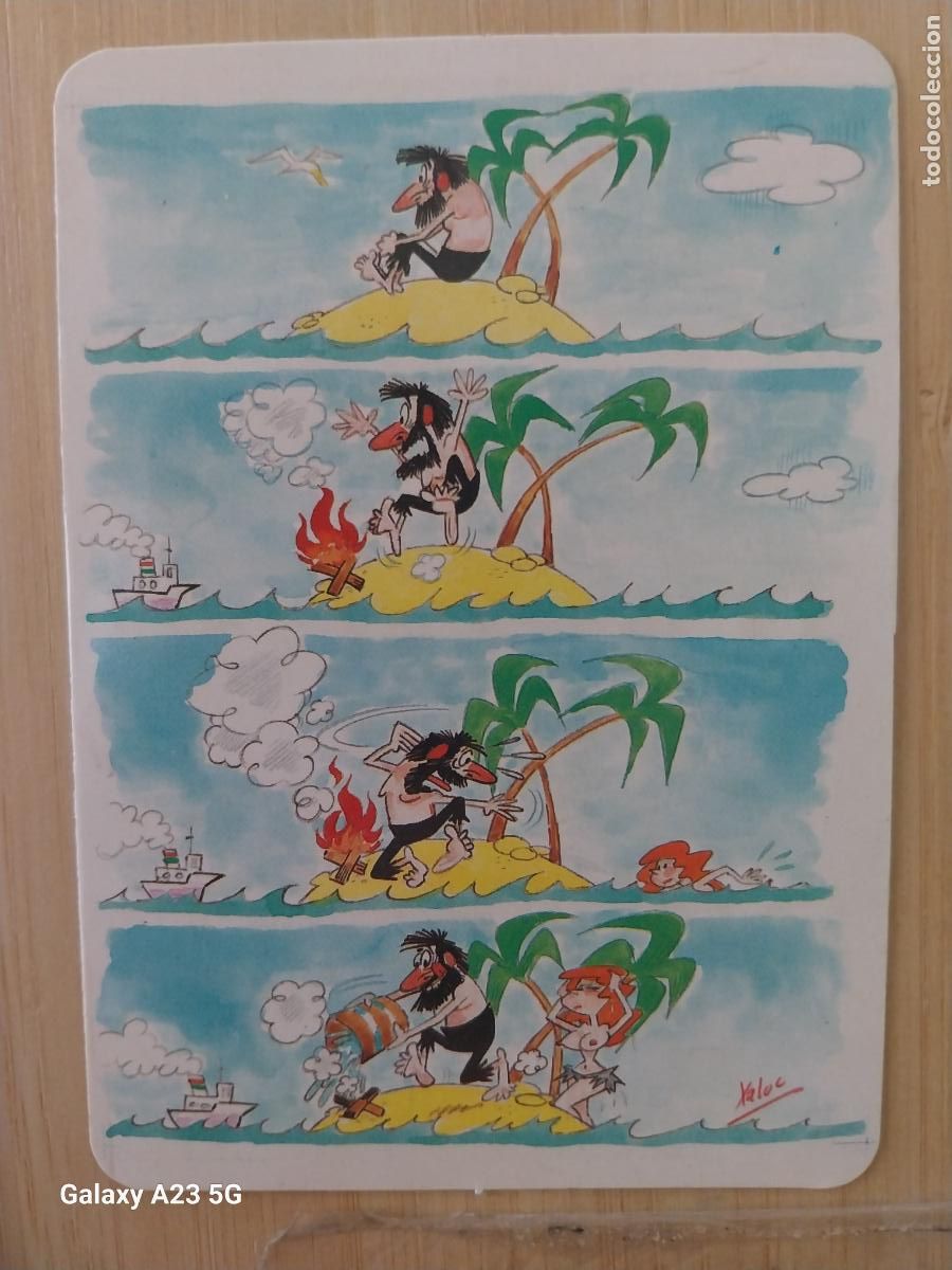 Coleccionismo calendarios: ILUSTRACION ISLA XALOC CALENDARIO 1990 PROMOCIONAL BAUTISTA AUTO ESCUELAS