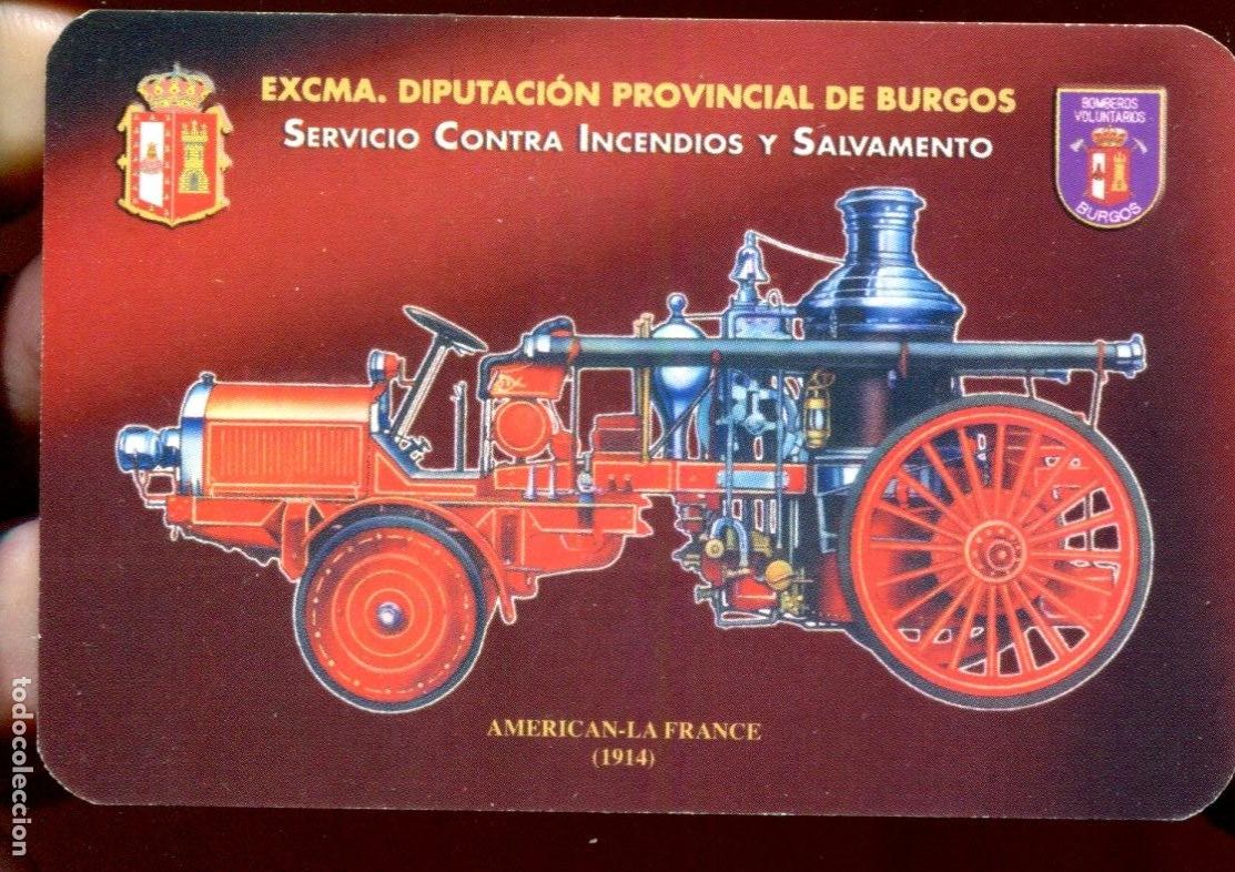 Coleccionismo calendarios: Calendario Diputacion de Burgos 2006. Coche bomberos antiguo. Servicio contra incendios y salvamento