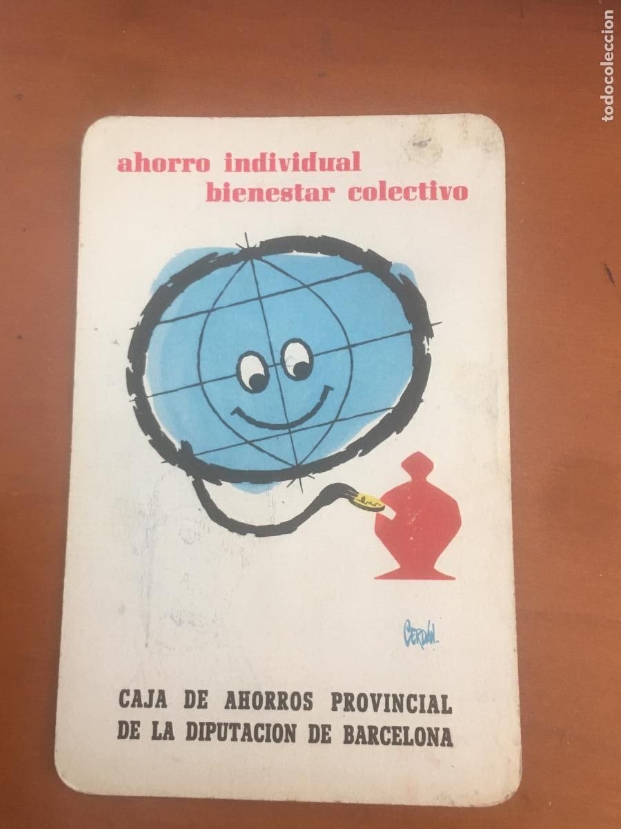 Coleccionismo calendarios: fournier caja ahorros provincial barcelona 1962 calendario original