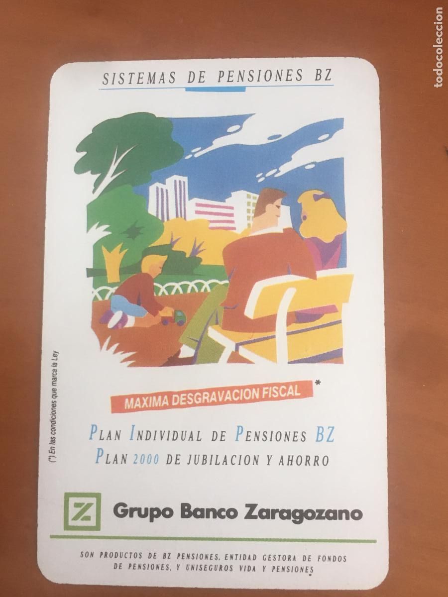 Coleccionismo calendarios: fournier banco zaragozano 1990 calendario original