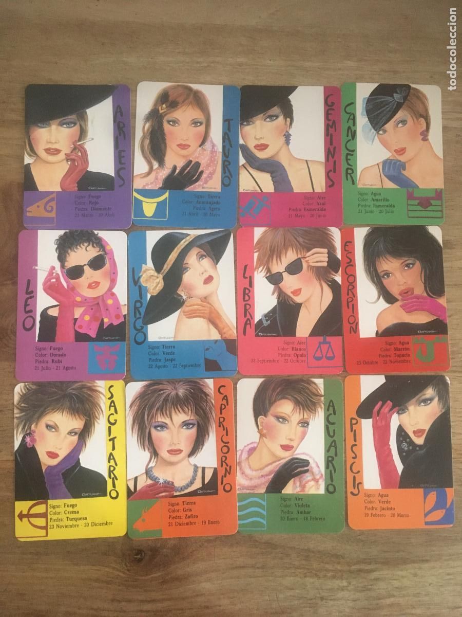 Coleccionismo calendarios: horoscopo coleccion 12 calendarios de 1989
