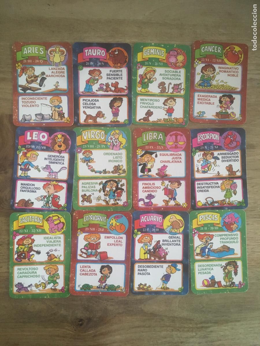 Coleccionismo calendarios: horoscopo coleccion 12 calendarios de 1990