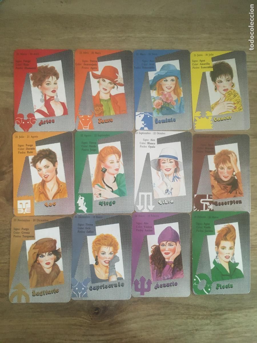 Coleccionismo calendarios: horoscopo coleccion 12 calendarios de 1990 perfecto estado