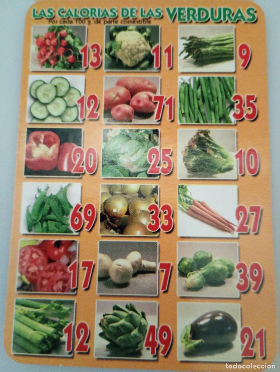 Coleccionismo calendarios: Calendario 2006 Serie EGC 117 Informativo Calor&iacute;as de las verduras