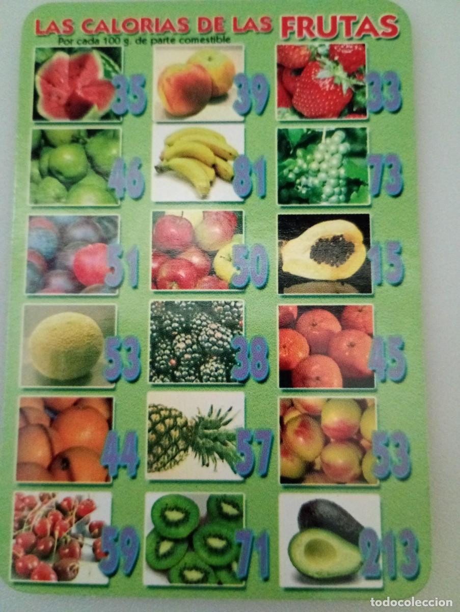 Coleccionismo calendarios: Calendario 2006 Serie EGC 113 Informativo Calor&iacute;as de las frutas