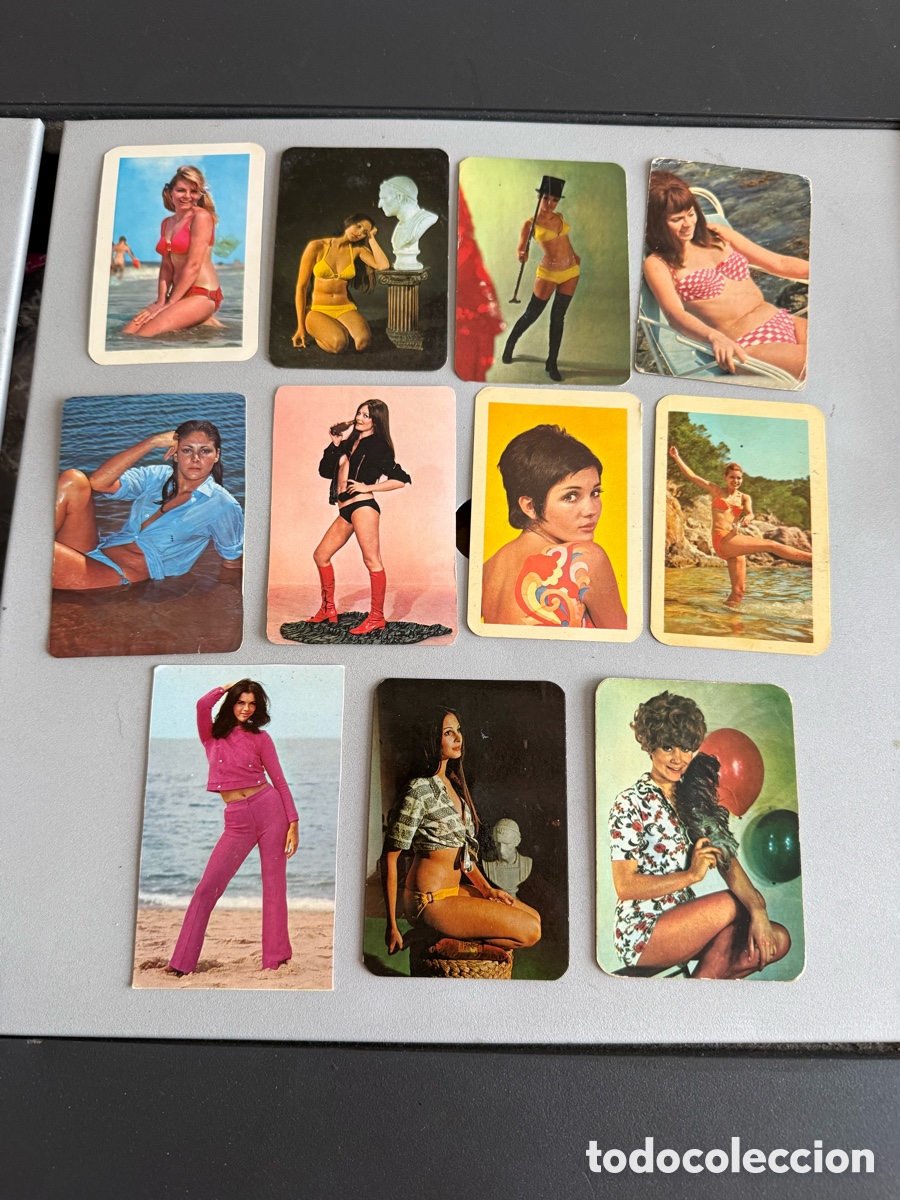 Coleccionismo calendarios: 11x CALENDARIOS CHICAS. a&ntilde;os 60-70