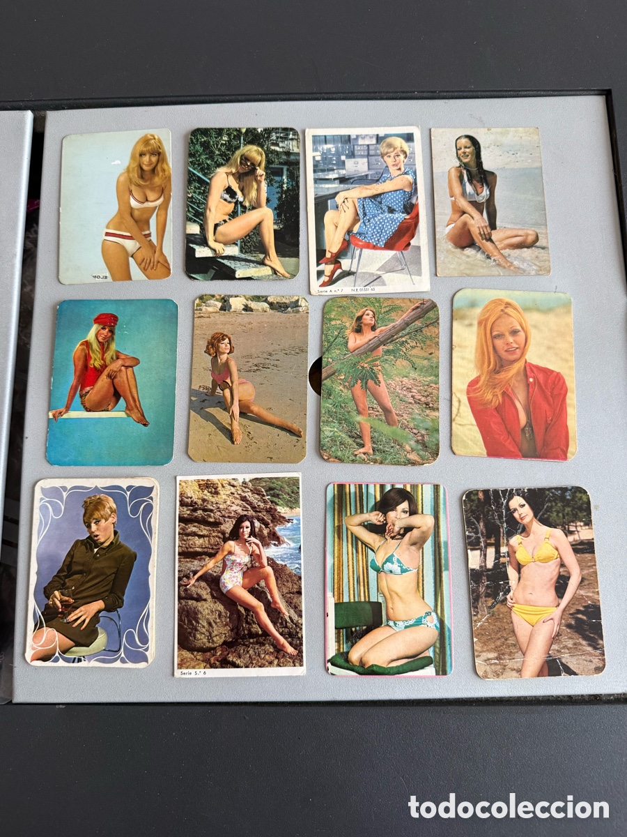 Coleccionismo calendarios: 12x CALENDARIOS CHICAS. a&ntilde;os 60-70