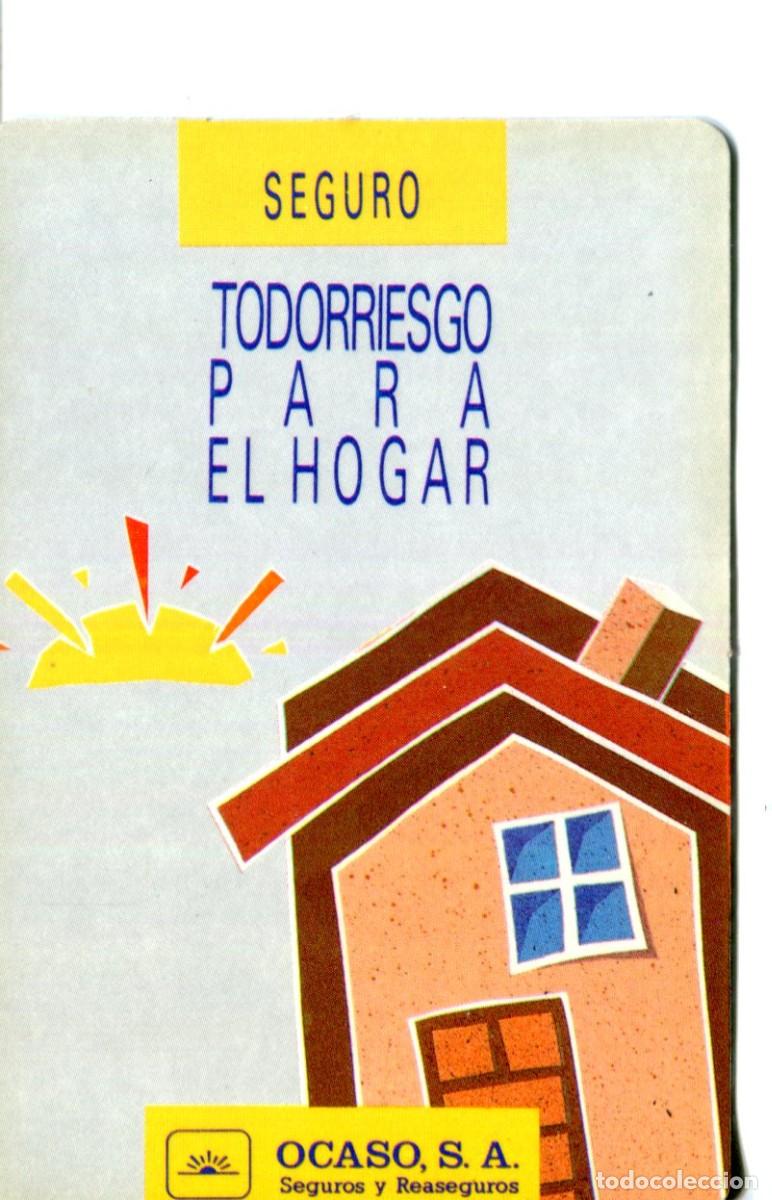 Coleccionismo calendarios: CALENDARIO DE BOLSILLO DE OCASO SEGUROS A&ntilde;o 1990 Todorriesgo para el Hogar
