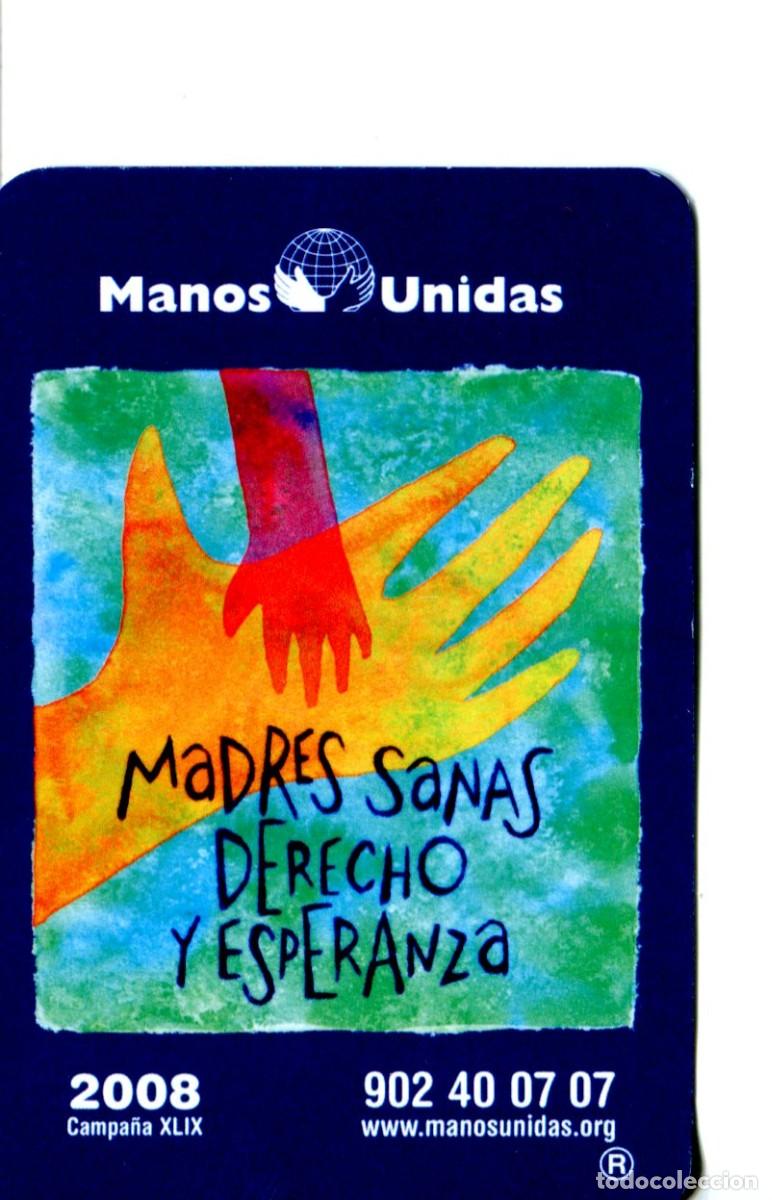 Coleccionismo calendarios: Calendario bolsillo - MANOS UNIDAS - CASTELLANO - A&ntilde;o 2008